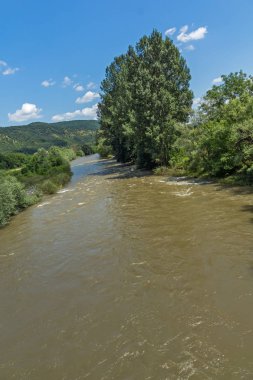 Muhteşem manzara Iskar River Gorge, koca Balkan Dağları, Bulgaristan