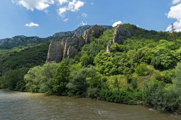 Ritlite Скельних Утворень Iskar Річка Ущелини Балканських Гір Болгарія — стокове фото