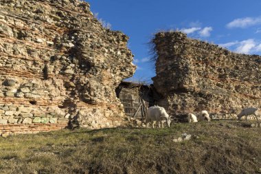 Diocletianopolis Roma şehir, kasaba Hisarya, Plovdiv bölge, Bulgaristan antik duvar