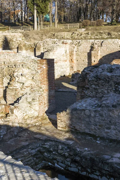 Vista Del Atardecer Los Antiguos Baños Termales Diocletianopolis Ciudad Hisarya — Foto de Stock
