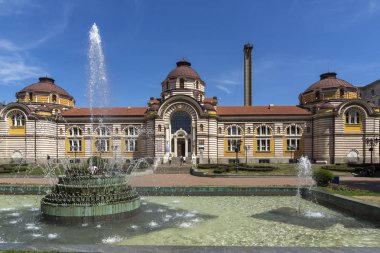 Sofia, Bulgaristan - 31 Mayıs 2018: Merkezi Mineral Bath - Tarih Müzesi, Sofia, Bulgaristan