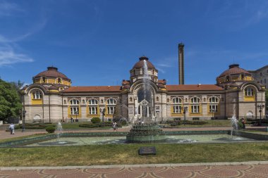 Sofia, Bulgaristan - 31 Mayıs 2018: Merkezi Mineral Bath - Tarih Müzesi, Sofia, Bulgaristan