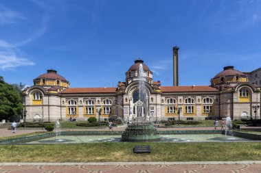 Sofia, Bulgaristan - 31 Mayıs 2018: Merkezi Mineral Bath - Tarih Müzesi, Sofia, Bulgaristan