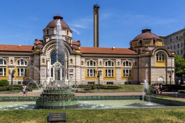 Sofia, Bulgaristan - 31 Mayıs 2018: Merkezi Mineral Bath - Tarih Müzesi, Sofia, Bulgaristan