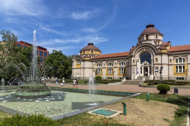Sofia, Bulgaristan - 31 Mayıs 2018: Merkezi Mineral Bath - Tarih Müzesi, Sofia, Bulgaristan