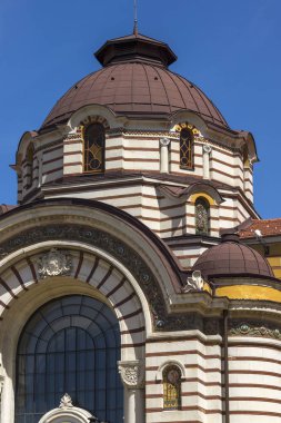 Sofia, Bulgaristan - 31 Mayıs 2018: Merkezi Mineral Bath - Tarih Müzesi, Sofia, Bulgaristan