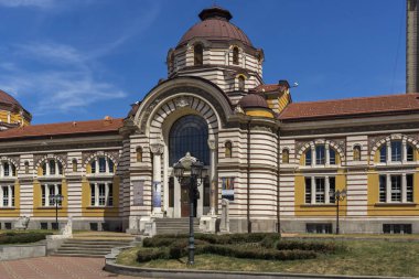 Sofia, Bulgaristan - 31 Mayıs 2018: Merkezi Mineral Bath - Tarih Müzesi, Sofia, Bulgaristan