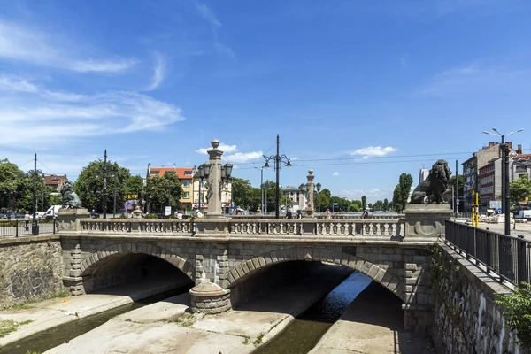 Sofie Bulharsko Května 2018 Panorama Lví Most Přes Vladaya Řeku — Stock fotografie