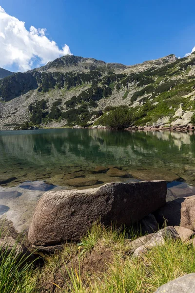 Letní Krajina Banderitsa Rybího Jezera Pohoří Pirin Bulharsko — Stock fotografie