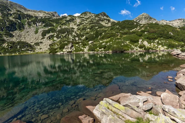 Summer Landscape Banderitsa Fish Lake Pirin Mountain Bulgaria — Stock Photo, Image