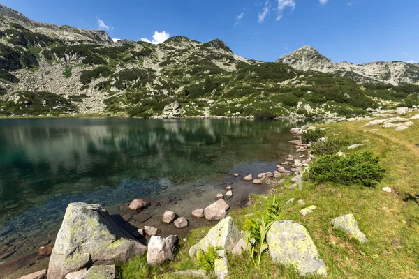 Summer Landscape Banderitsa Fish Lake Pirin Mountain Bulgaria — Stok Foto