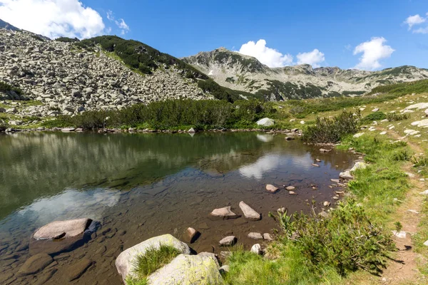 Paysage Estival Avec Petit Lac Pirin Mountain Bulgarie — Photo