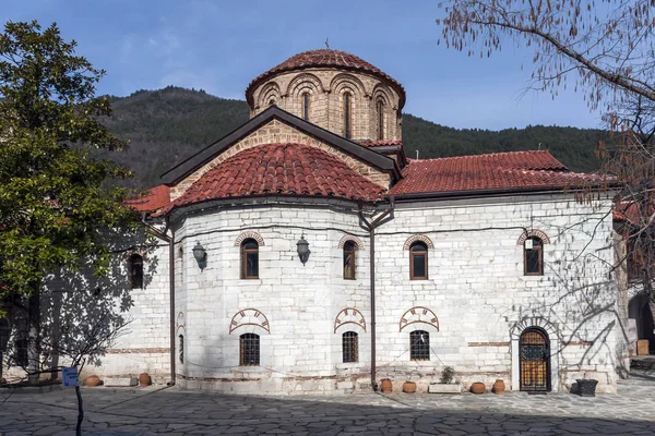 Baczkowie Klasztor Bułgaria Lutego 2019 Budynki Średniowiecznej Baczkowie Zaśnięcia Matki — Zdjęcie stockowe