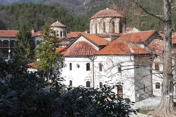 Bachkovo Monastery Bulgária Fevereiro 2019 Edifícios Mosteiro Medieval Bachkovo Dormição — Fotografia de Stock