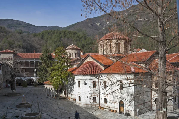 Bachkovo Monastery Bulgária Fevereiro 2019 Edifícios Mosteiro Medieval Bachkovo Dormição — Fotografia de Stock