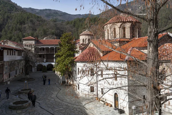 Bachkovo Monastery Bulgária Fevereiro 2019 Edifícios Mosteiro Medieval Bachkovo Dormição — Fotografia de Stock