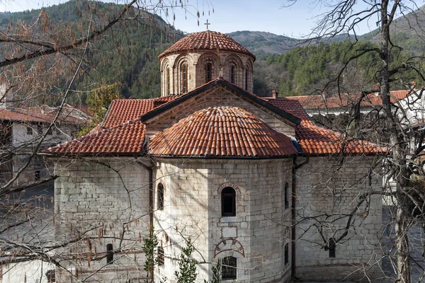 Bachkovo Kloster Bulgarien Februari 2019 Byggnader Medeltida Klostret Bachkovo Dormition — Stockfoto