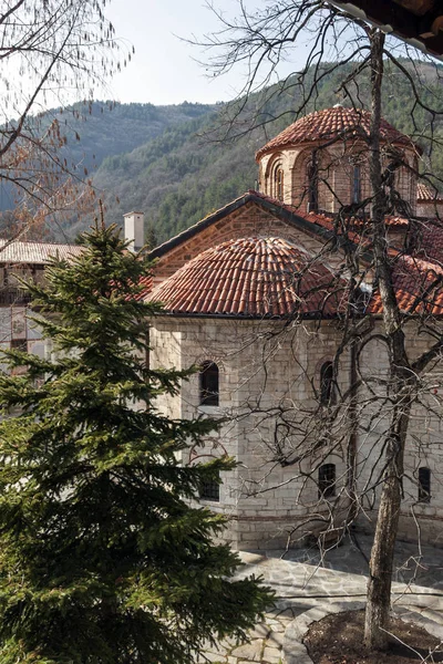 Baczkowie Klasztor Bułgaria Lutego 2019 Budynki Średniowiecznej Baczkowie Zaśnięcia Matki — Zdjęcie stockowe
