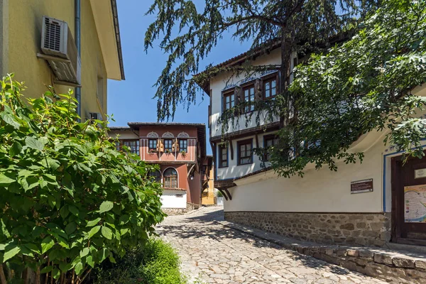 Plovdiv Bulharsko Července 2018 Devatenáctého Století Domy Architektonických Historických Vyhradit — Stock fotografie