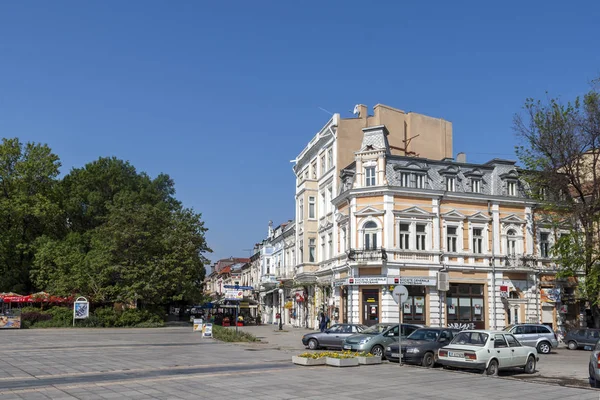 Ruse Bulgária Maio 2008 Edifício Rua Centro Cidade Ruse Bulgária — Fotografia de Stock