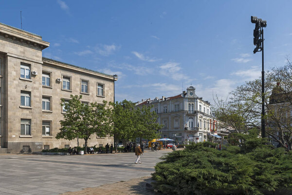 RUSE, BULGARIA - MAY 1, 2008: Building of Courthouse at the center of city of Ruse, Bulgaria