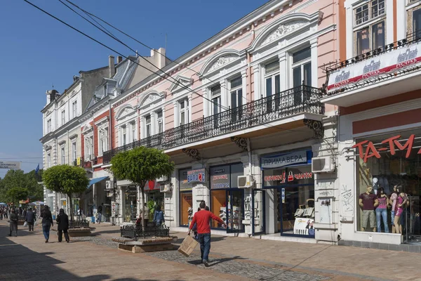 Ruse Bulgarien Maj 2008 Byggnad Och Street Centrum Staden Ruse — Stockfoto