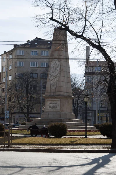 Sofia Bułgaria Lutego 2019 Rosyjski Pomnik Centrum Miasta Sofia Bułgaria — Zdjęcie stockowe