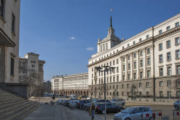 Sofia Bulgária 2019 Február Épületek Egykori Kommunista Párt Ház Szófia — Stock Fotó