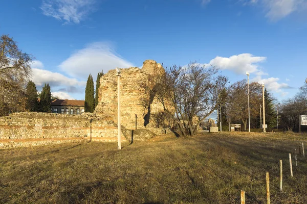 로마의 Diocletianopolis의 Hisarya의 불가리아에서 요새의 폐허의 — 스톡 사진