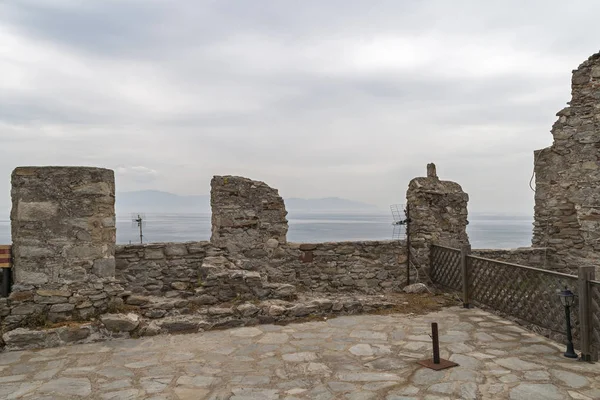 Ortaçağ Kalesi Kavala Şehir Doğu Makedonya Trakya Yunanistan — Stok fotoğraf