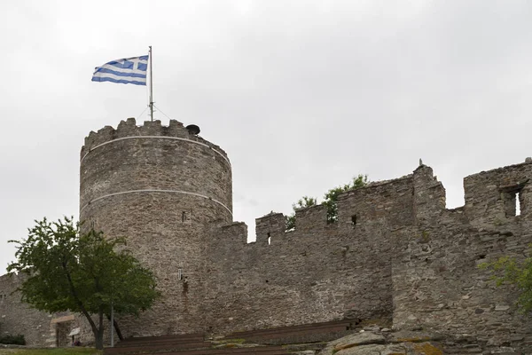 Medeltida Fästning Staden Kavala Östra Makedonien Och Thrakien Grekland — Stockfoto