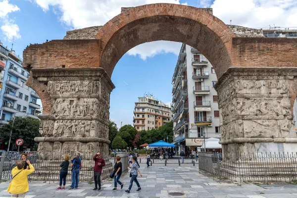 테살로니키 그리스 2017 폐허의 로마의 그리스 마케도니아 테살로니키 중심에는 갈레리우스 — 스톡 사진