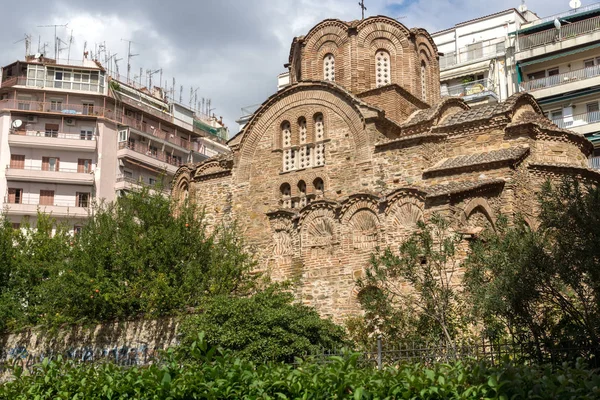 Thessaloniki Grecia Septiembre 2017 Antigua Iglesia Ortodoxa Bizantina San Panteleimón — Foto de Stock