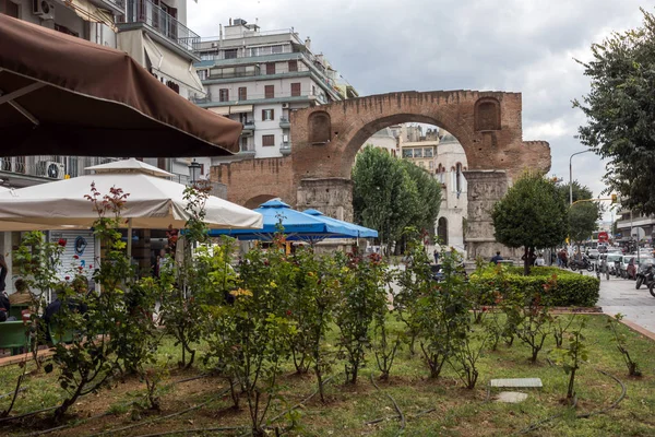 Thessaloniki Greece September 2017 Ruins Roman Arch Galerius Center City — Stock Photo, Image