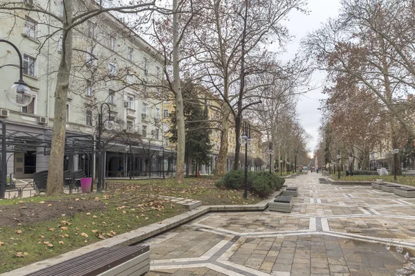 Dimitrovgrad Bulgária Fevereiro 2019 Central Street Building Town Dimitrovgrad Haskovo — Fotografia de Stock