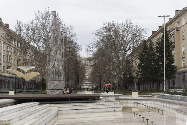 Dimitrovgrad Bulgarije Februari 2019 Centrale Straat Gebouw Stad Dimitrovgrad Regio — Stockfoto