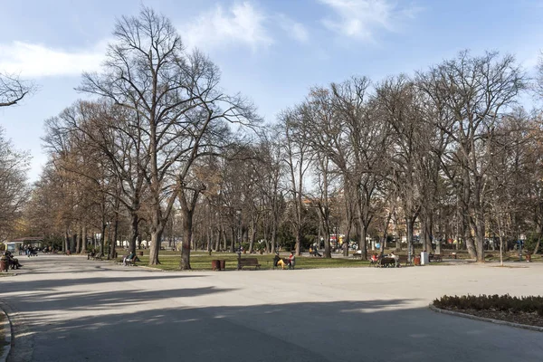 Sofia Bulgária Março 2019 Paisagem Com Árvores Jardins Borisova Gradina — Fotografia de Stock