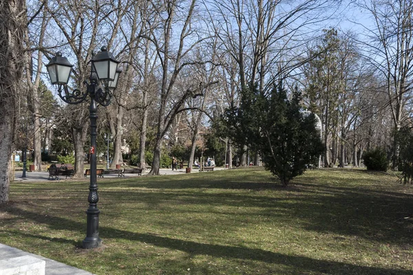 Sofia Bulgarien März 2019 Landschaft Mit Bäumen Und Gärten Borisova — Stockfoto