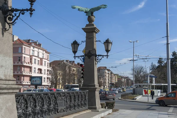 Sofia Bulgarie Mars 2019 Pont Aigle Sur Rivière Perlovska Dans — Photo