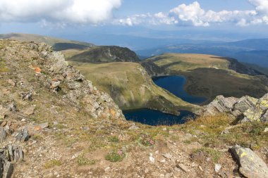 Muhteşem manzarasına yedi Rila göller, Rila Dağı, Bulgaristan