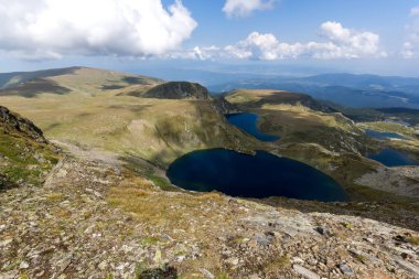 Muhteşem manzarasına yedi Rila göller, Rila Dağı, Bulgaristan