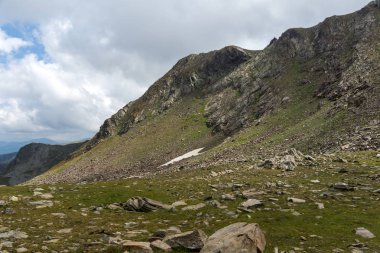 Rila Mountan yedi Rila göller, Bulgaristan yakınındaki görünümünü yaz