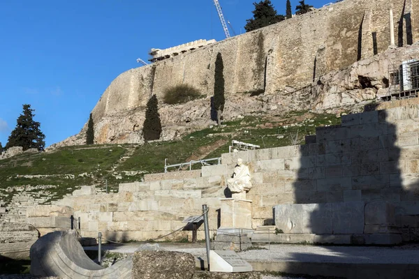 Panorama Ruínas Theatre Dionysus Acropolis Atenas Attica Greece — Fotografia de Stock