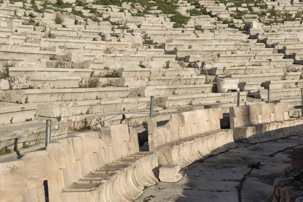 Panorama Ruínas Theatre Dionysus Acropolis Atenas Attica Greece — Fotografia de Stock