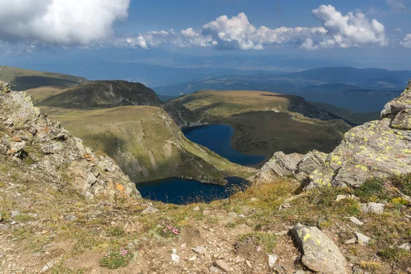 Increíble Vista Panorámica Los Siete Lagos Rila Montaña Rila Bulgaria — Foto de Stock