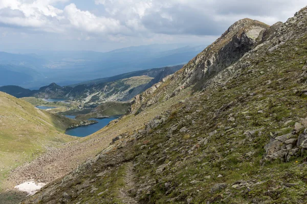 Amazing Panoramic View Seven Rila Lakes Rila Mountain Bulgaria — Stock Photo, Image