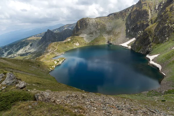 Paesaggio Incredibile Con Eye Lago Sette Laghi Rila Montagna Rila — Foto Stock