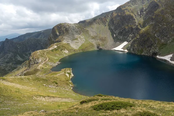 Úžasná Krajina Eye Jezero Sedmi Rilských Jezer Rilského Pohoří Bulharsko — Stock fotografie