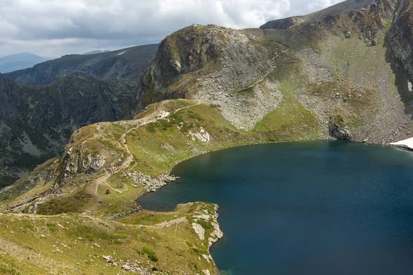 Paisagem Incrível Com Lago Eye Seven Rila Lakes Rila Mountain — Fotografia de Stock