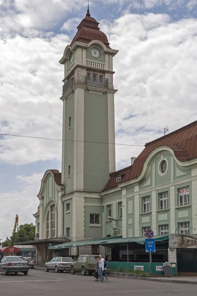 Burgas Bulgaristan Mayıs 2008 Burgaz Şehir Merkezinde Merkezi Tren Istasyonu — Stok fotoğraf